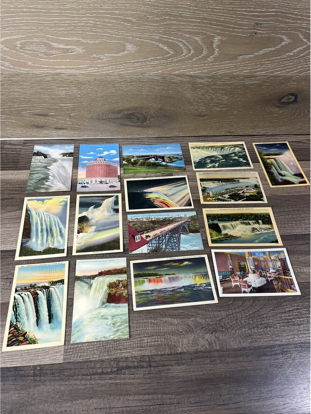 Lot Of 15 Vintage 1930s & 1940s Linen Postcards Niagara Falls, NY